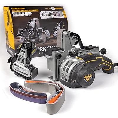 Work Sharp Ken Onion Edition Knife & Tool Sharpener Elite Mk2 - Adjustable Knife Sharpening System with Blade Grinding Attachment