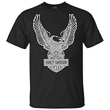 Men's T-Shirt Eagle Graphic Short Sleeve Tee Black Tee 30296656