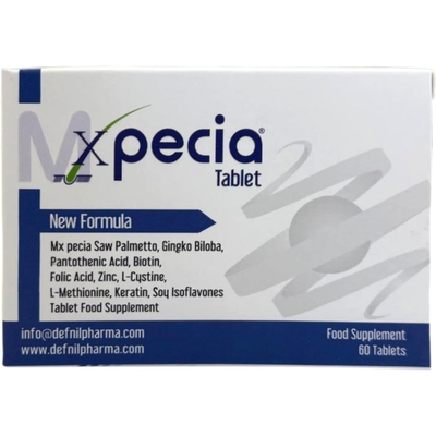 Xpecia Men Original-Vitamins biotin saw palmetto hair loss inhibitor DHT hair growth, 1 x 60 pcs