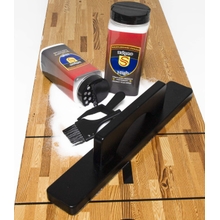 Shuffleboard Sand with Shuffleboard Brush - Shuffleboard Wax Set for Shuffleboard Table  Shuffleboard Brush  Mini Dustpan and Brush