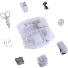 Mini Office Supply Kits   Includes Mini Stapler,Scissors, Staple Remover, Staples, Tape Dispenser White