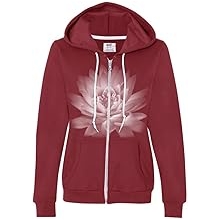 Yoga Clothing For You Ladies Lotus Flower Full Zip Hoodie