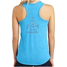 Yoga Clothing For You Ladies Namaste Lotus Racerback Tank Top
