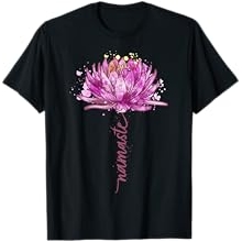 Yoga Namaste Lotus Flower Yoga Water-Lily Yoga T-Shirt Small