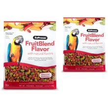 ZuPreem FruitBlend Flavor Pellets Bird Food for Large Birds, 3.5 lb 2-Pack - Daily Blend Made in USA untuk Amazons, Macaws, Cockatoos